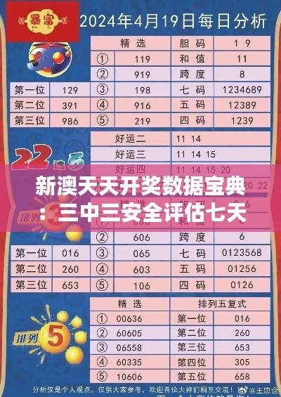 新澳天天开奖数据宝典：三中三安全评估七天策略版DNA53.96