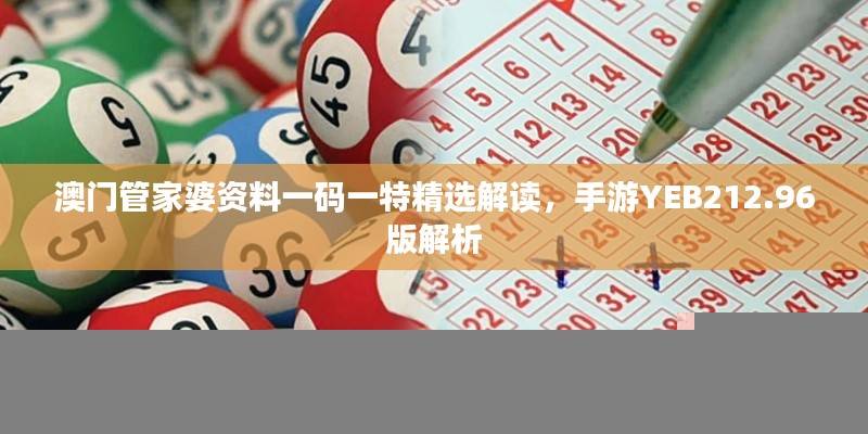 澳门管家婆资料一码一特精选解读，手游YEB212.96版解析