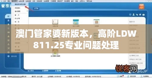 澳门管家婆新版本,高阶LDW811.25专业问题处理