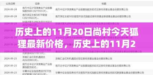 历史上的11月20日尚村狐狸价格概览,今日市场最新动态与价格概览对比分析