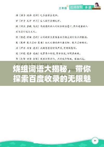 烧组词语大揭秘,带你探索百度收录的无限魅力标题